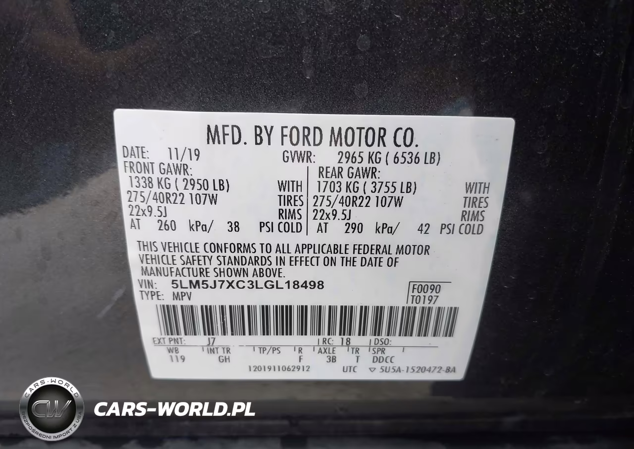 2020 Lincoln Aviator Reserve VIN:5LM5J7XC3LGL18498 - 9