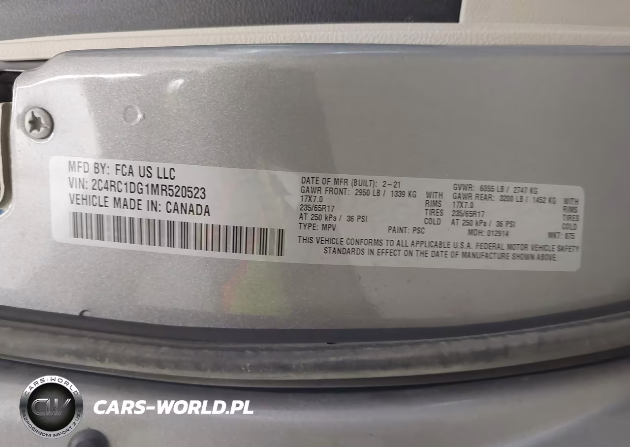 2021 Chrysler Voyager Lxi VIN:2C4RC1DG1MR520523 - 9
