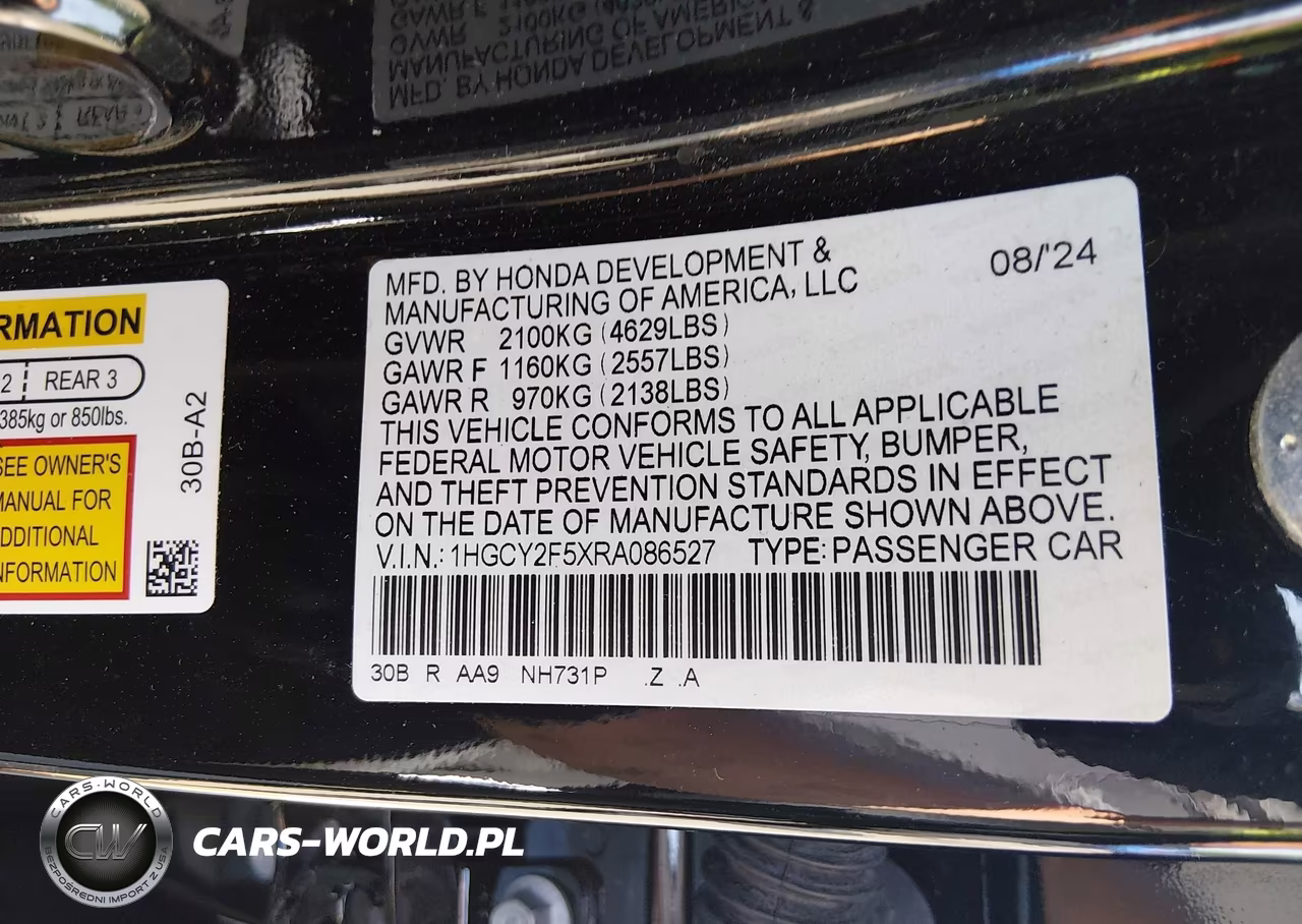 2024 Honda Accord Hybrid Sport VIN:1HGCY2F5XRA086527 - 9