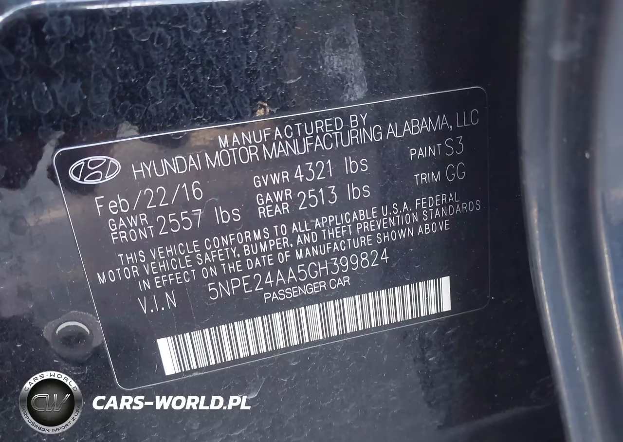 2016 Hyundai Sonata Eco VIN:5NPE24AA5GH399824 - 9