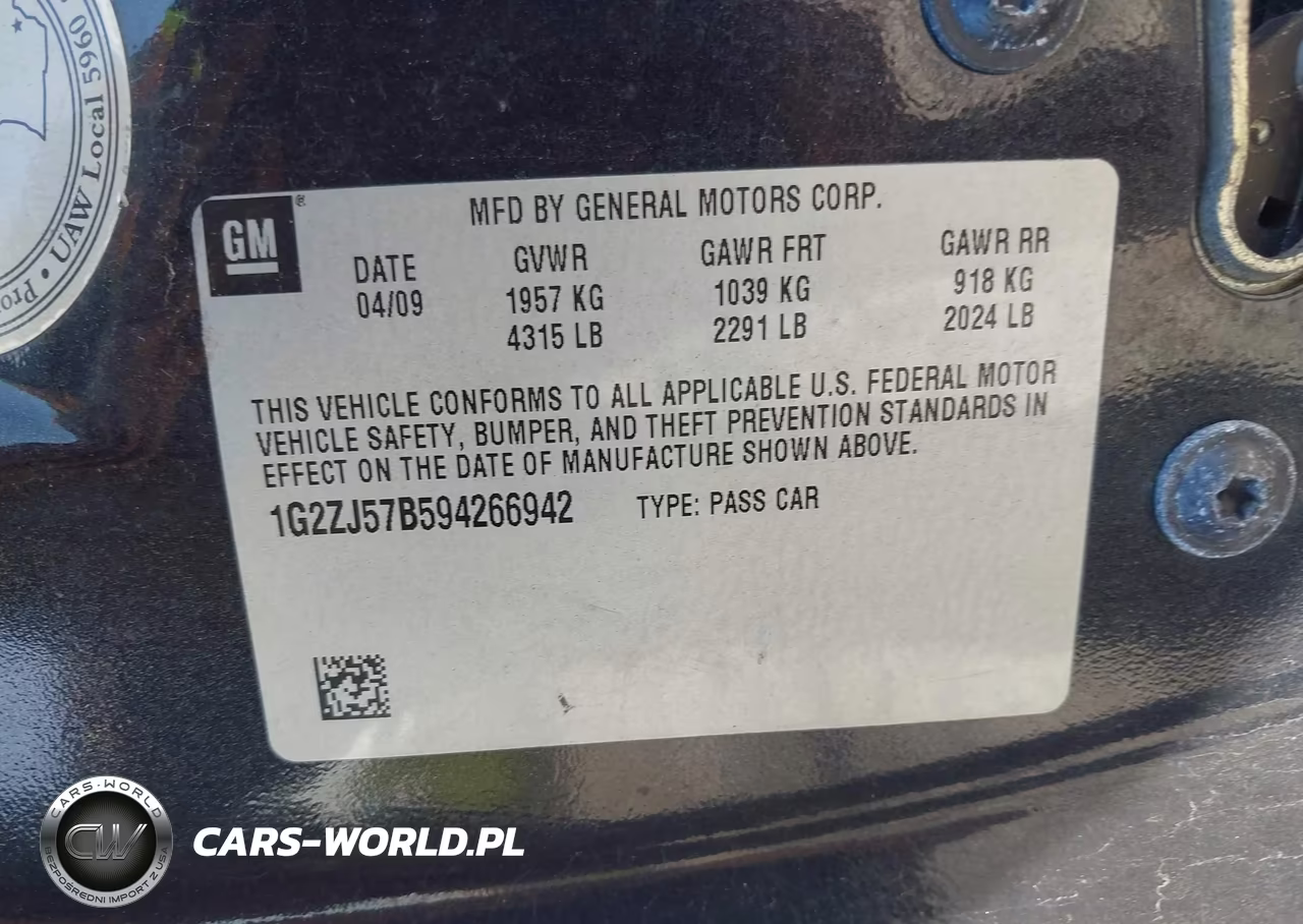 2009 Pontiac G6 New Se VIN:1G2ZJ57B594266942 - 9