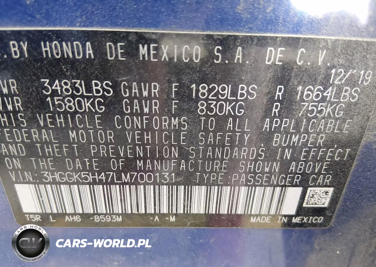 2020 Honda Fit Lx VIN:3HGGK5H47LM700131 - 9