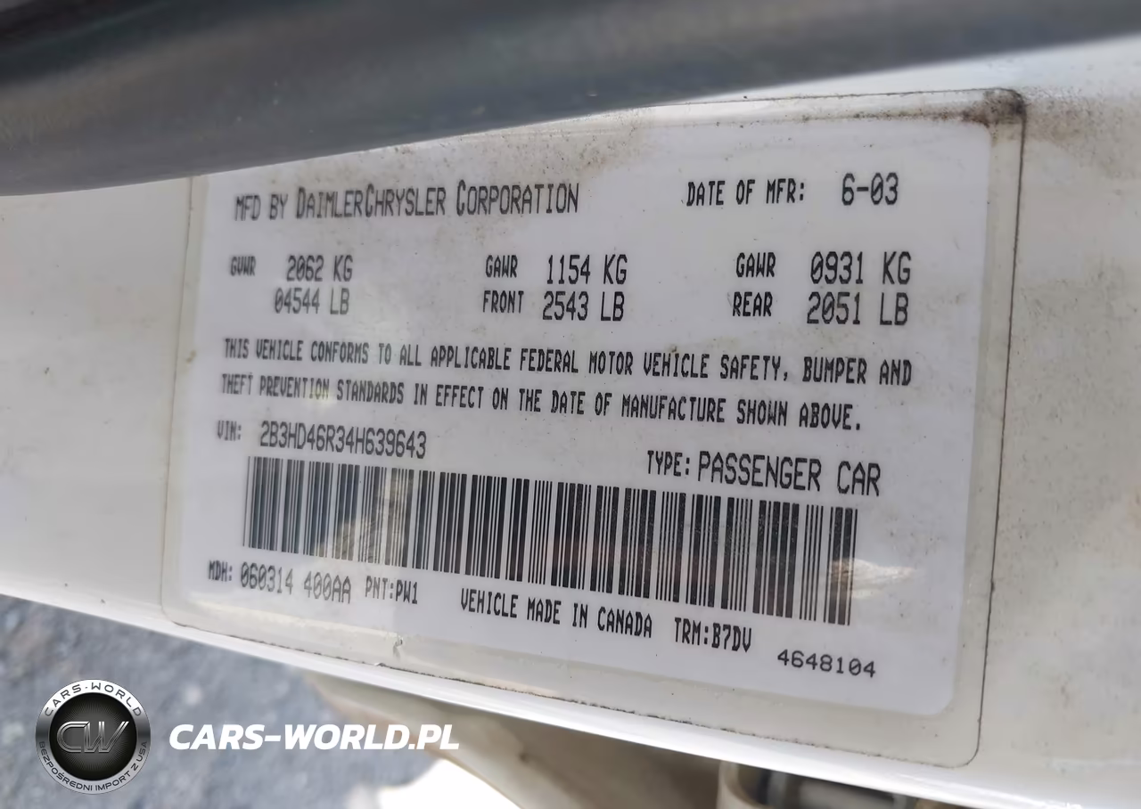 2004 Dodge Intrepid Se VIN:2B3HD46R34H639643 - 9