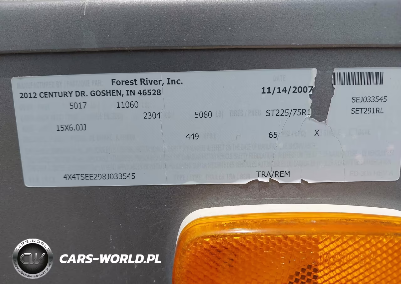 2008 Forest River Sierra VIN:4X4TSEE298J033545 - 9
