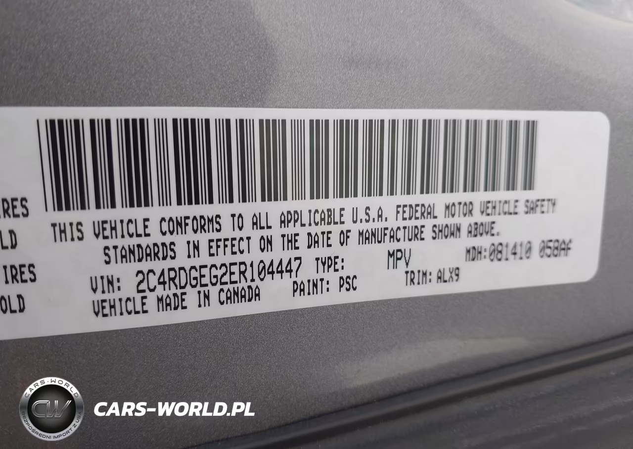 2014 Dodge Grand Caravan R-T VIN:2C4RDGEG2ER104447 - 9