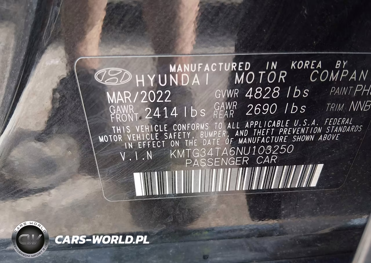 2022 Genesis G70 2.0T Awd VIN:KMTG34TA6NU103250 - 9