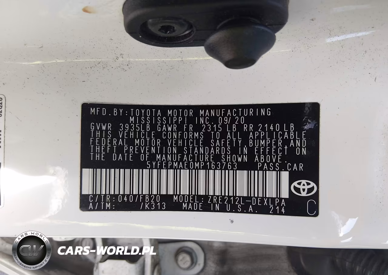 2021 Toyota Corolla Le VIN:5YFEPMAE0MP163763 - 9