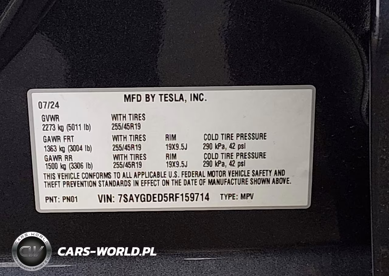 2024 Tesla Model Y VIN:7SAYGDED5RF159714 - 9