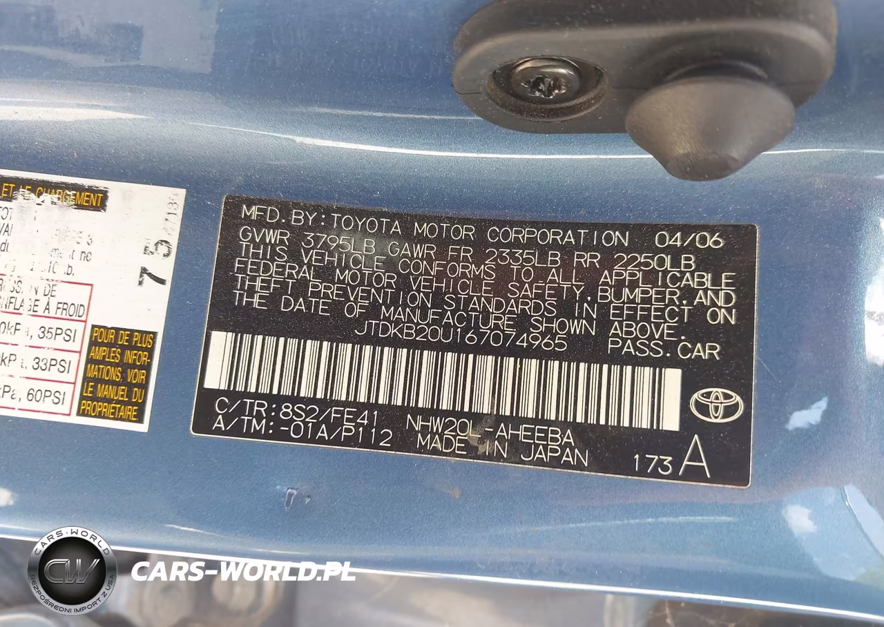 2006 Toyota Prius VIN:JTDKB20U167074965 - 9