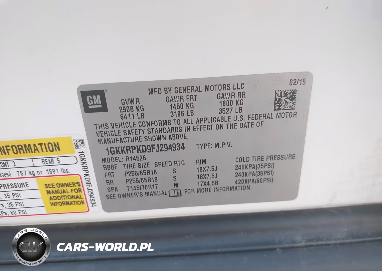 2015 GMC Acadia Sle-2 VIN:1GKKRPKD9FJ294934 - 9