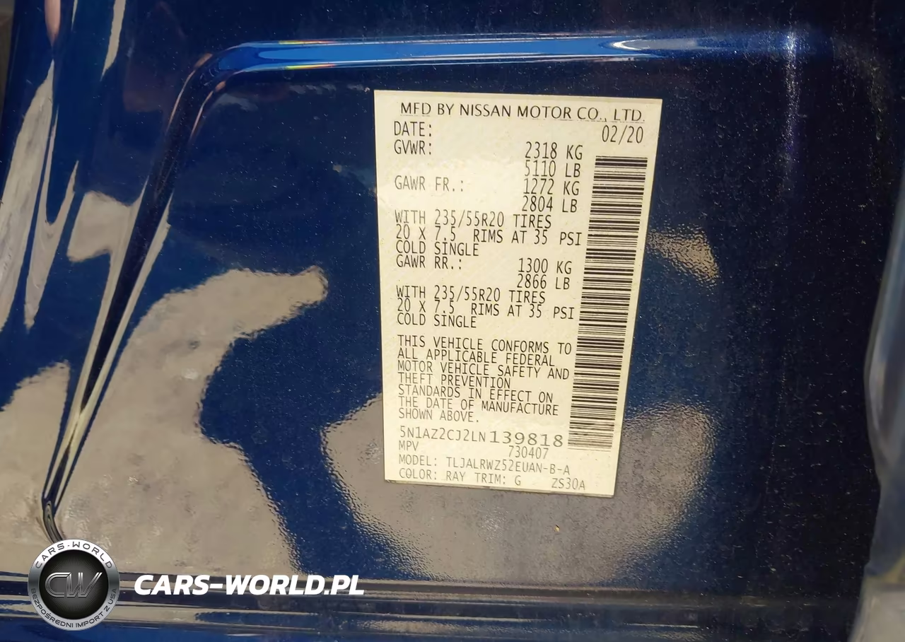 2020 Nissan Murano Sl Fwd VIN:5N1AZ2CJ2LN139818 - 9