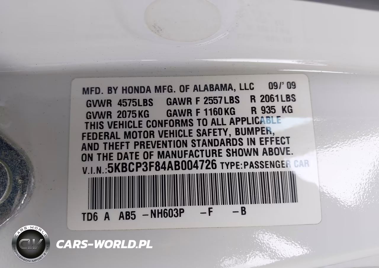2010 Honda Accord 3.5 Ex-L VIN:5KBCP3F84AB004726 - 9