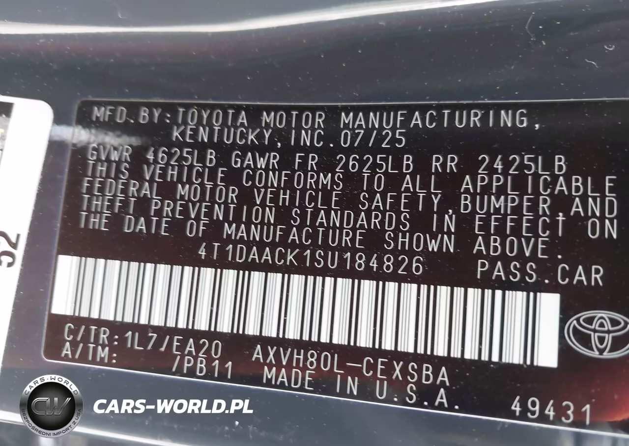 2025 Toyota Camry Se VIN:4T1DAACK1SU184826 - 9