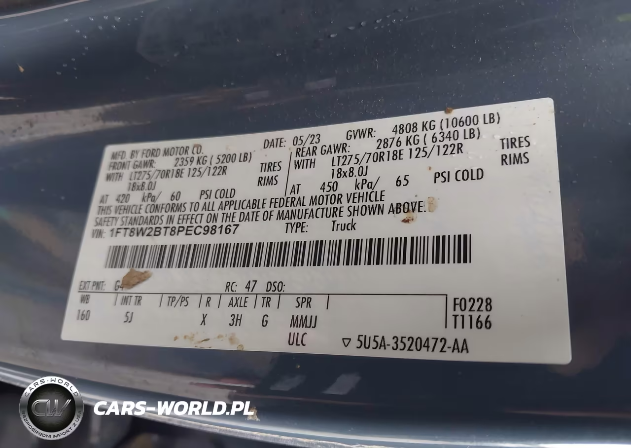 2023 Ford F-250 Lariat VIN:1FT8W2BT8PEC98167 - 8