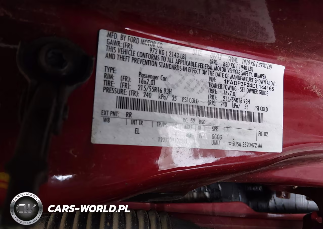 2013 Ford Focus Se VIN:1FADP3F24DL144166 - 9