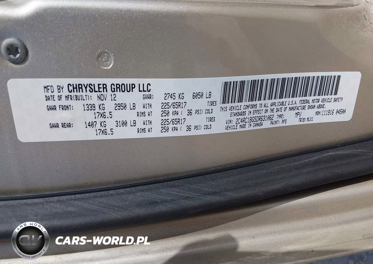 2013 Chrysler Town & Country Touring VIN:2C4RC1BG5DR631062 - 9