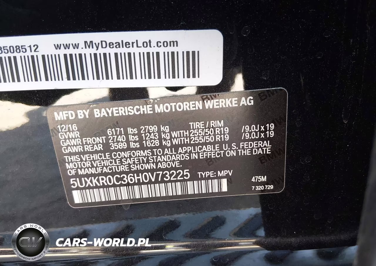 2017 BMW X5 xDrive35I VIN:5UXKR0C36H0V73225 - 9