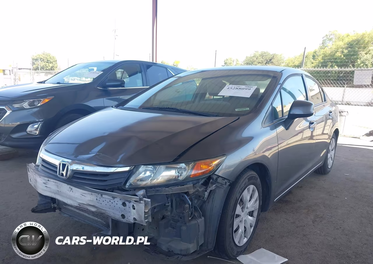 2012 Honda Civic Lx VIN:19XFB2F51CE391884 - 2