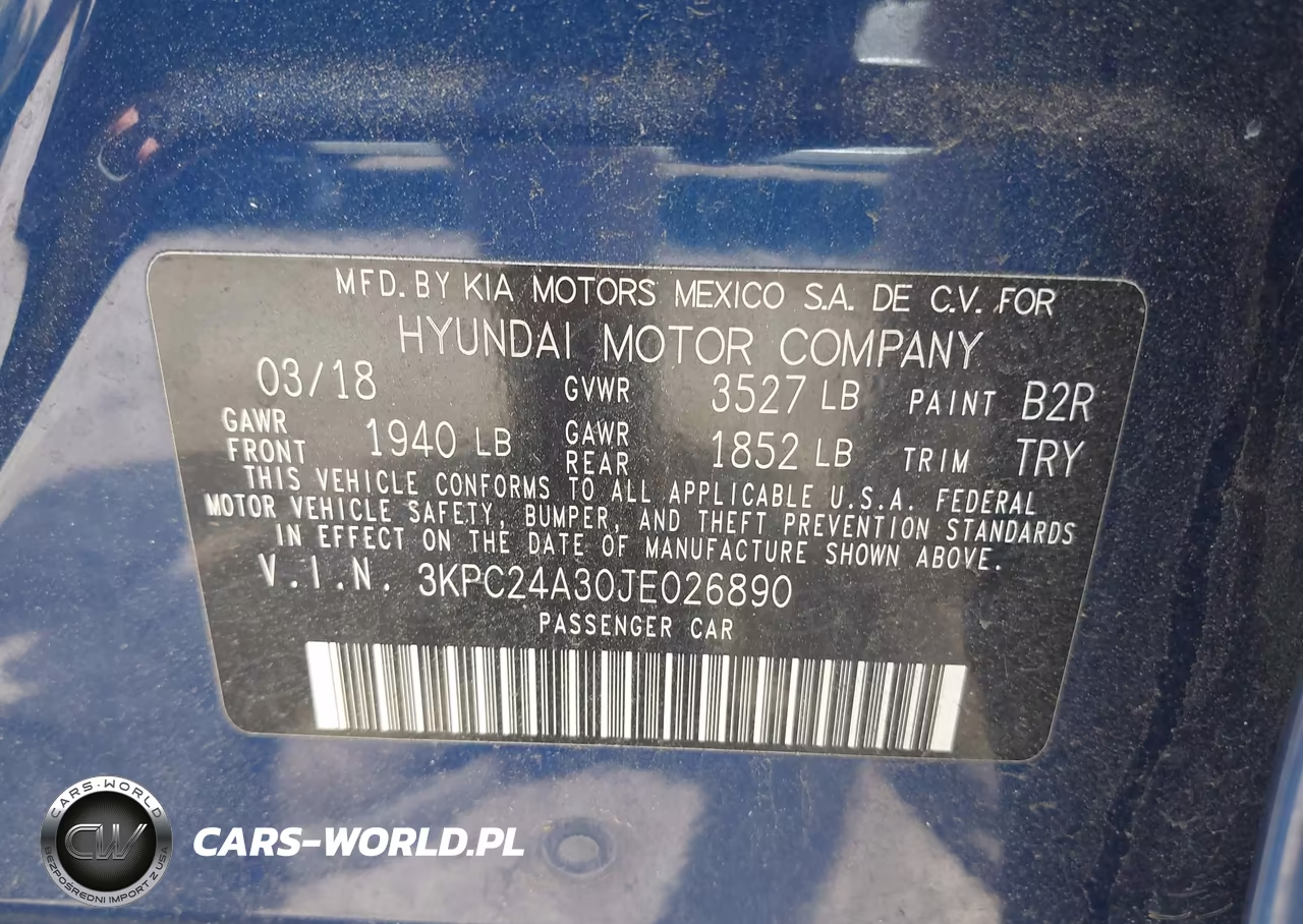 2018 Hyundai Accent Sel VIN:3KPC24A30JE026890 - 9