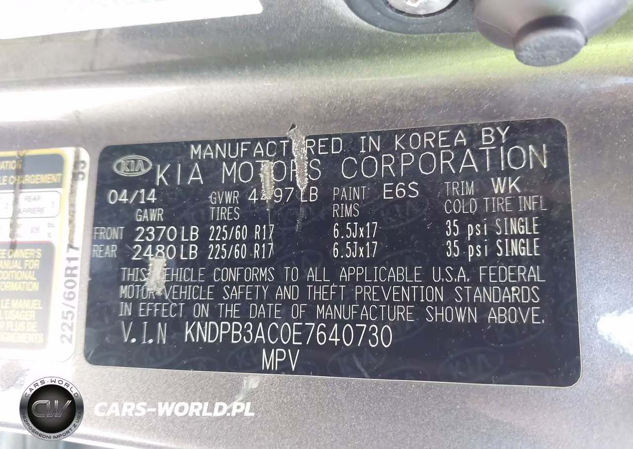 2014 Kia Sportage Lx VIN:KNDPB3AC0E7640730 - 9