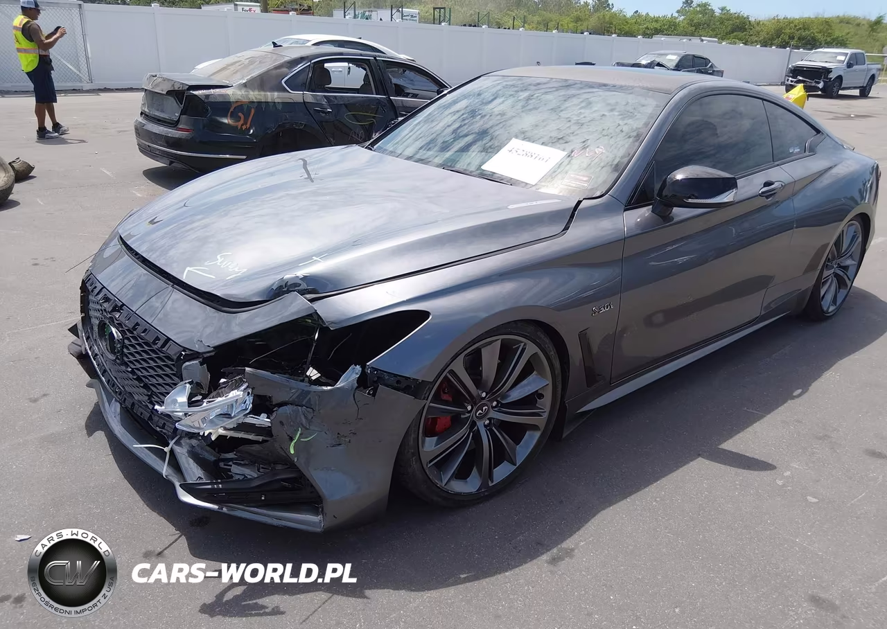 2018 Infiniti Q60 3.0T Red Sport 400 VIN:JN1FV7EK3JM530586 - 2