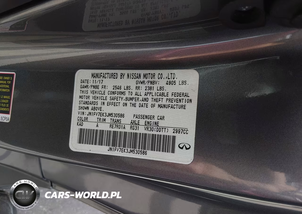 2018 Infiniti Q60 3.0T Red Sport 400 VIN:JN1FV7EK3JM530586 - 9