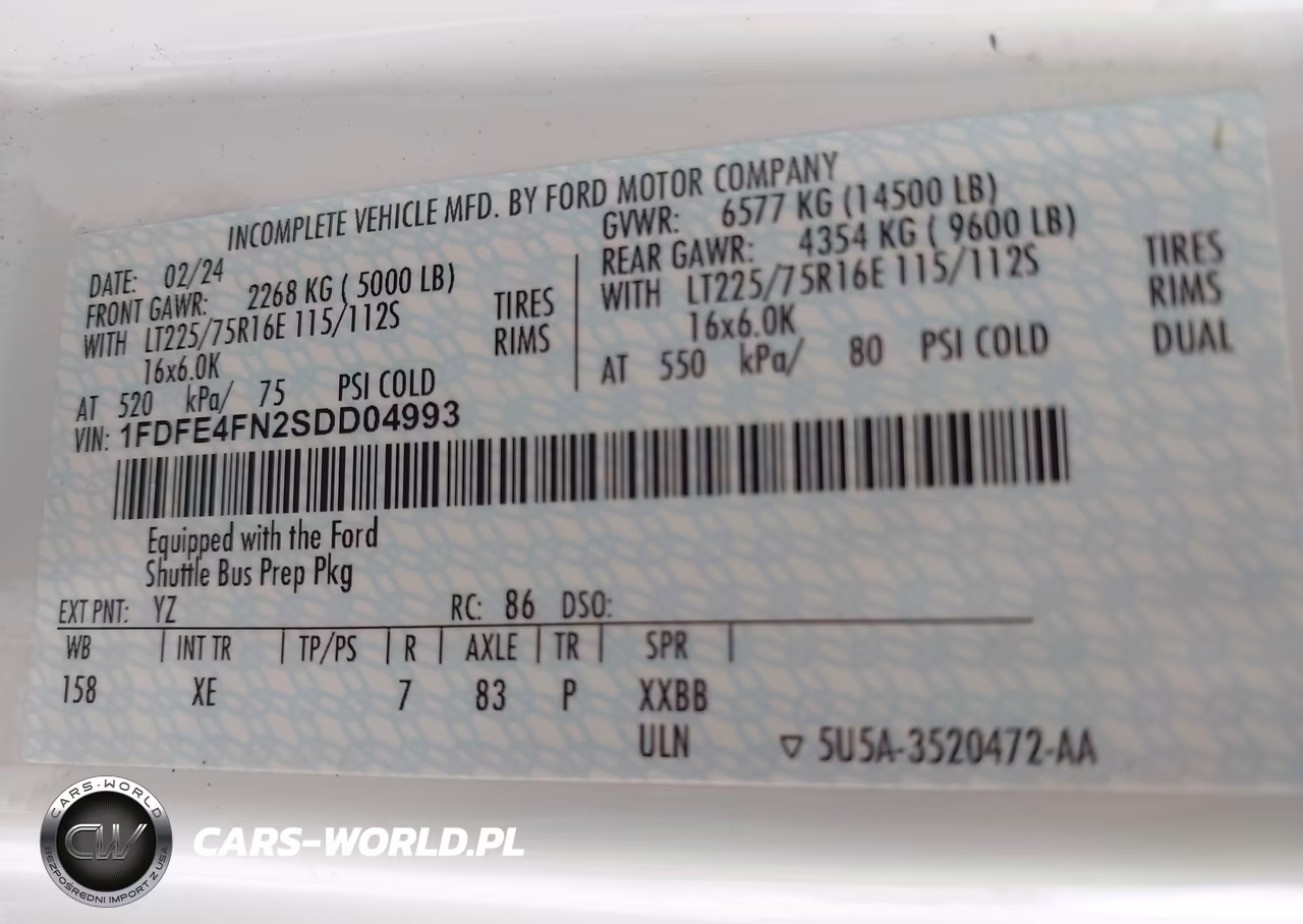 2025 Ford E-450 Cutaway VIN:1FDFE4FN2SDD04993 - 8