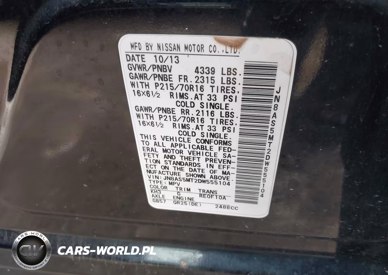 2013 Nissan Rogue S VIN:JN8AS5MT2DW555104 - 9