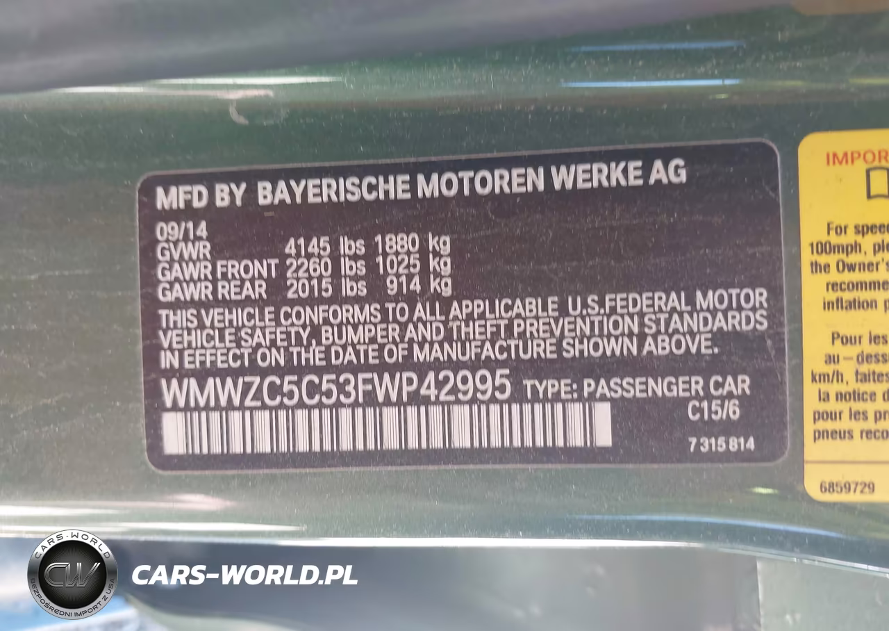 2015 Mini Countryman Cooper S VIN:WMWZC5C53FWP42995 - 9