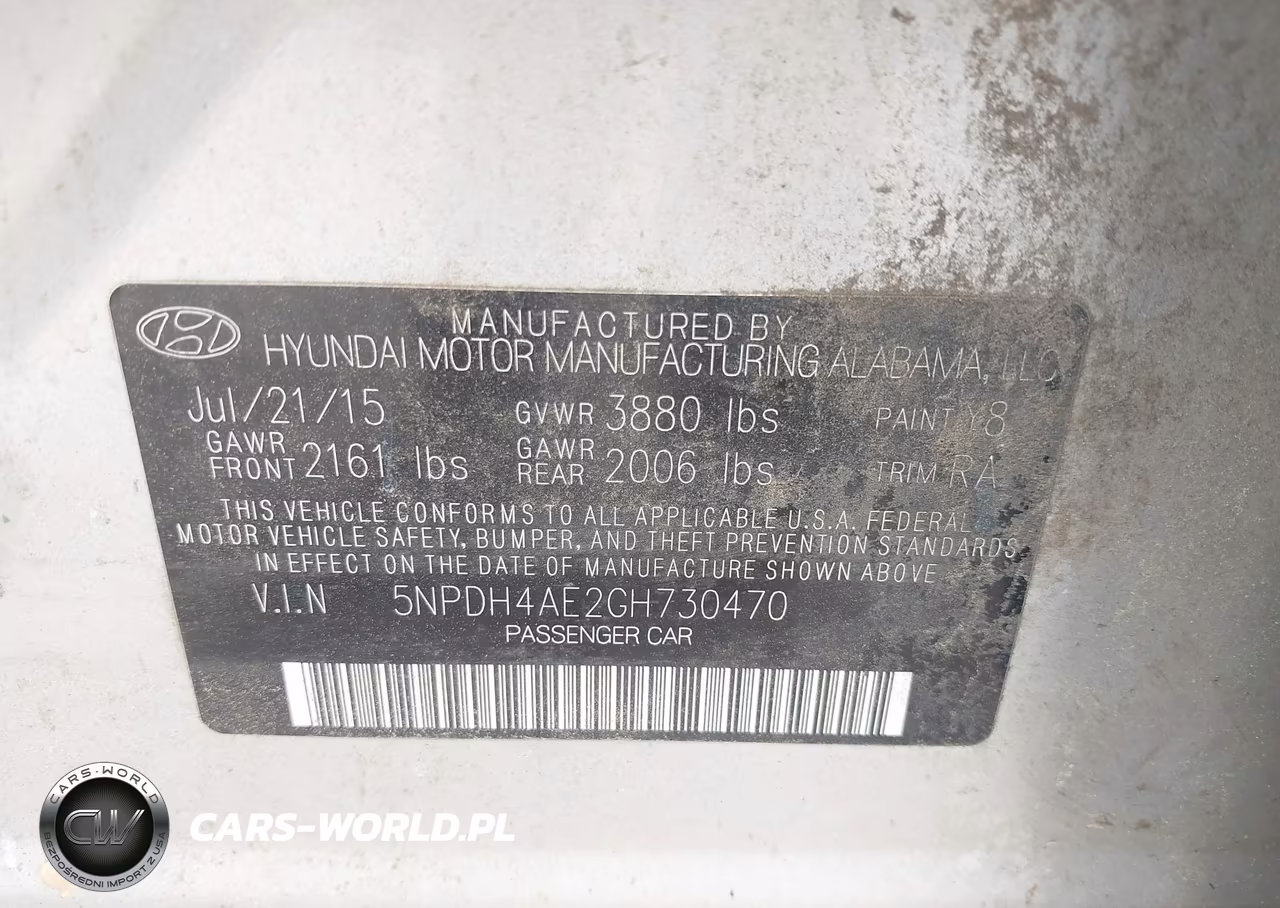 2016 Hyundai Elantra Se VIN:5NPDH4AE2GH730470 - 9