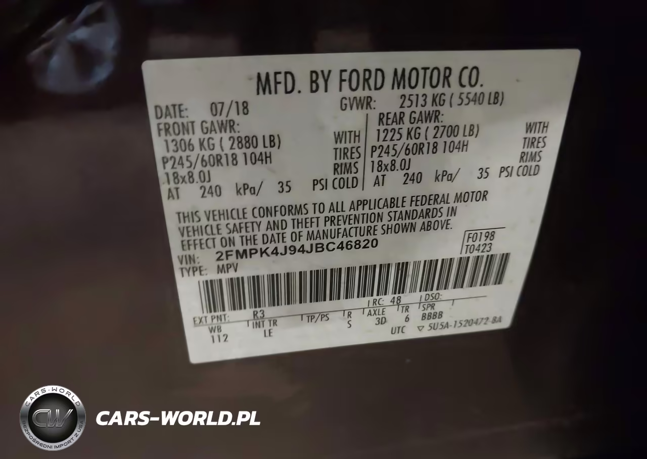 2018 Ford Edge Sel VIN:2FMPK4J94JBC46820 - 9