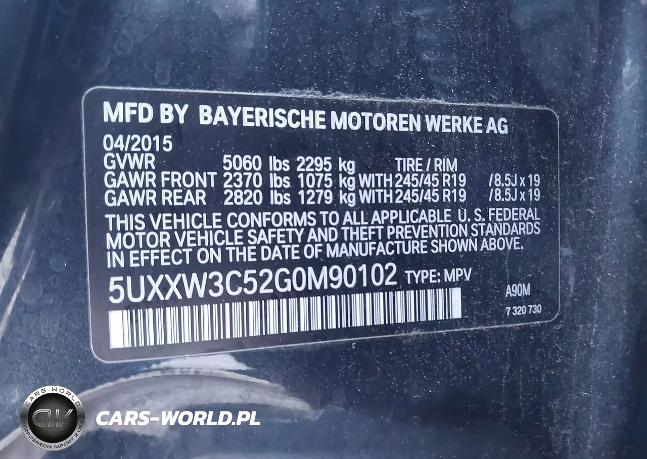 2016 BMW X4 xDrive28I VIN:5UXXW3C52G0M90102 - 9