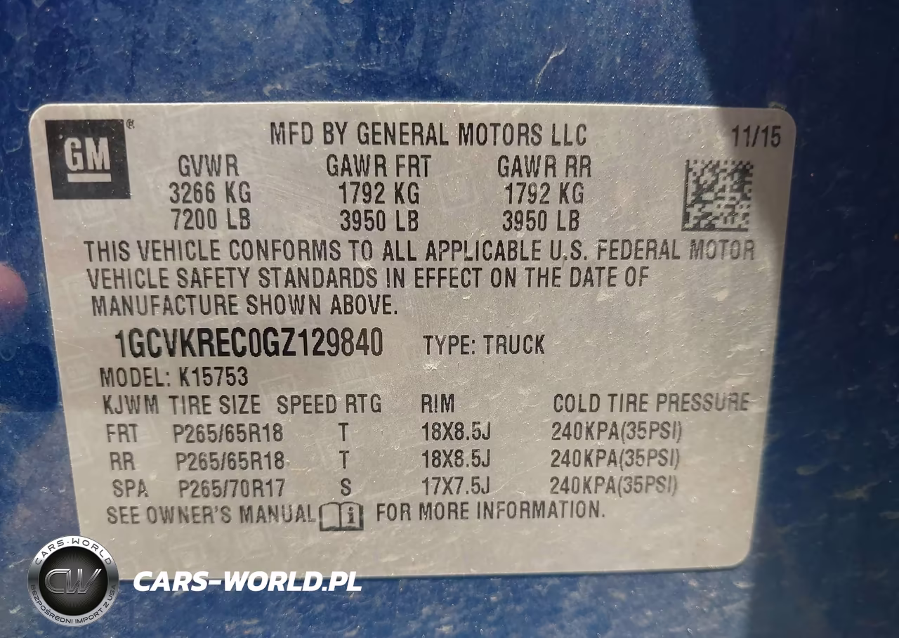2016 Chevrolet Silverado 1500 1Lt VIN:1GCVKREC0GZ129840 - 9