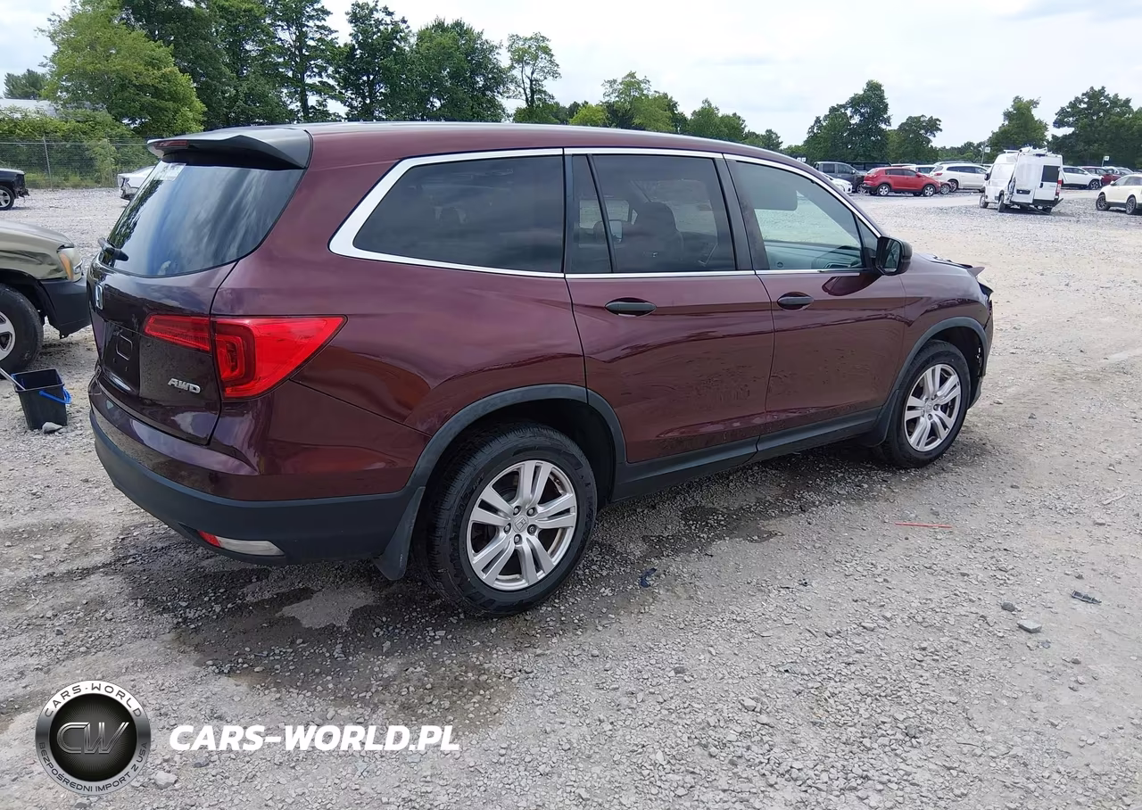 2016 Honda Pilot Lx VIN:5FNYF6H19GB020082 - 4
