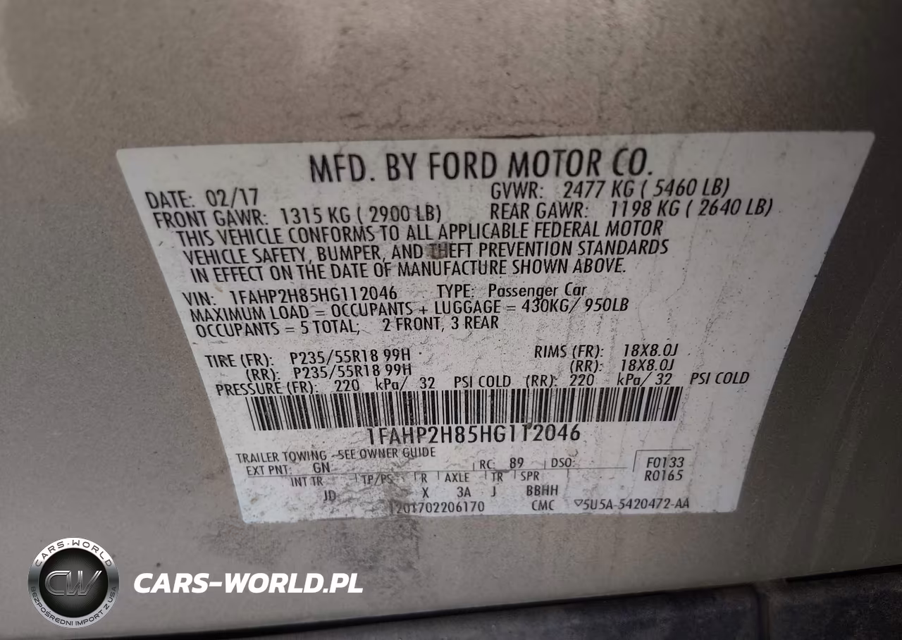 2017 Ford Taurus Sel VIN:1FAHP2H85HG112046 - 9