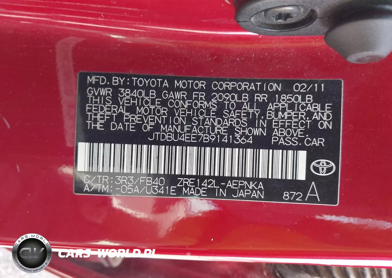 2011 Toyota Corolla Le VIN:JTDBU4EE7B9141364 - 9