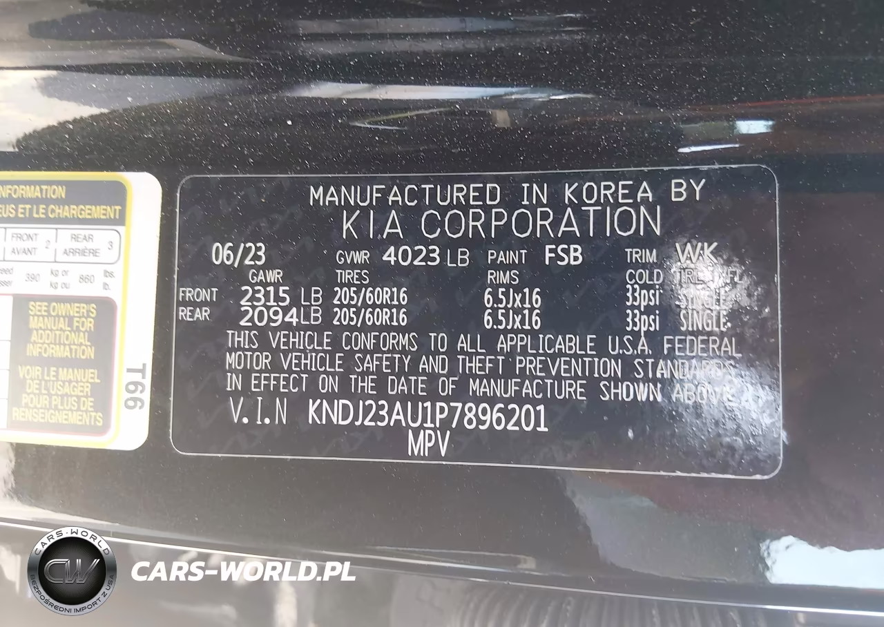 2023 Kia Soul Lx VIN:KNDJ23AU1P7896201 - 9