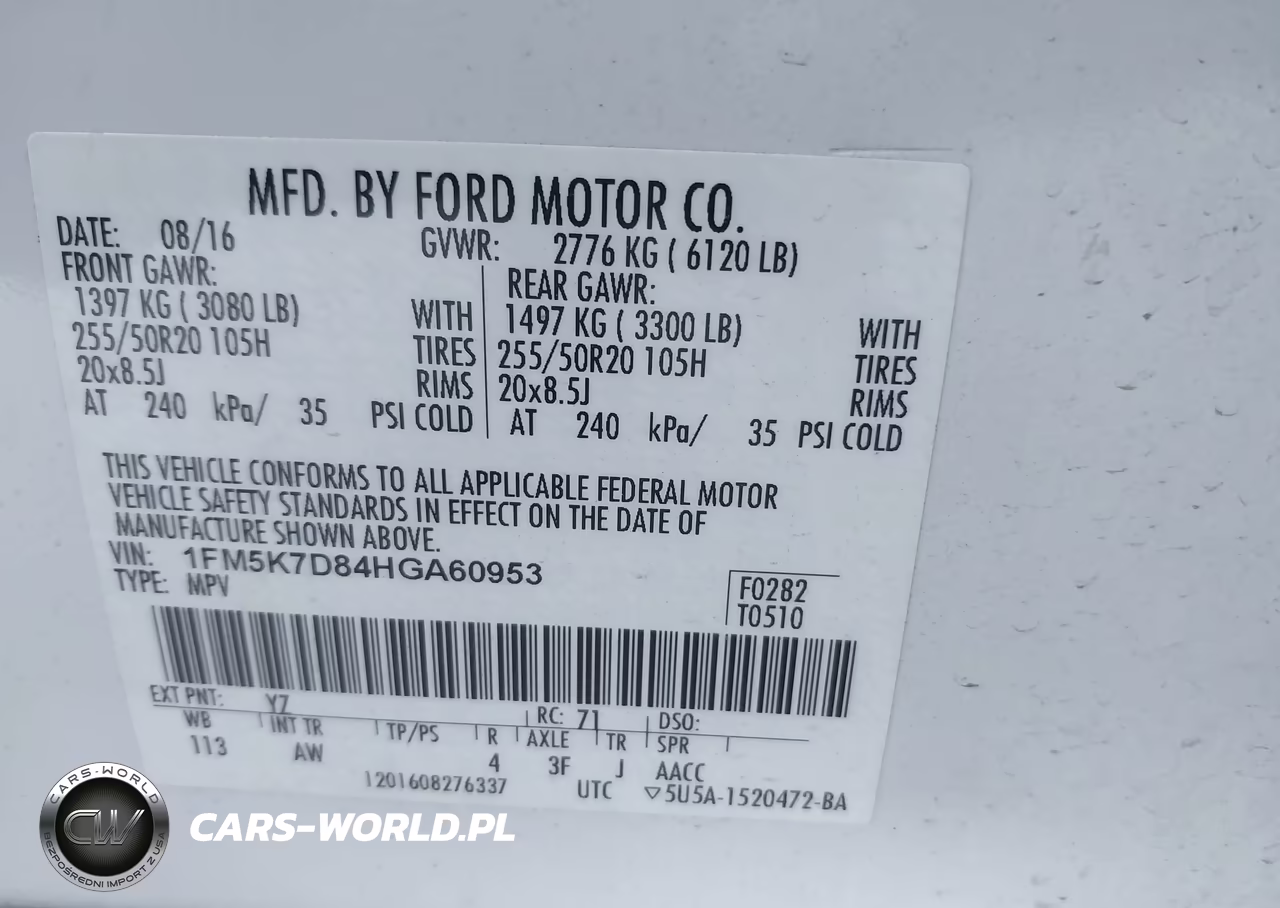 2017 Ford Explorer Xlt VIN:1FM5K7D84HGA60953 - 9