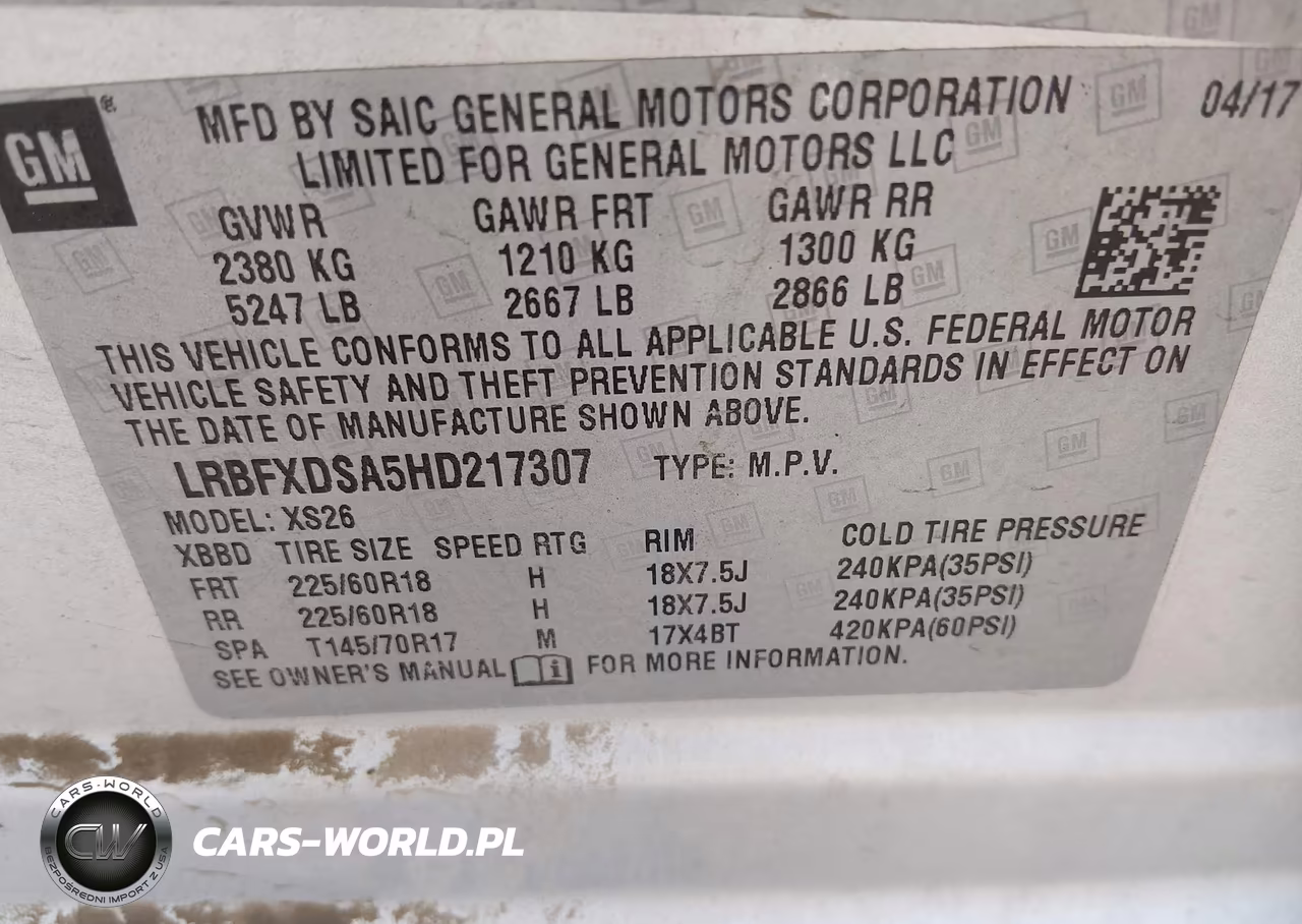 2017 Buick Envision Essence VIN:LRBFXDSA5HD217307 - 9