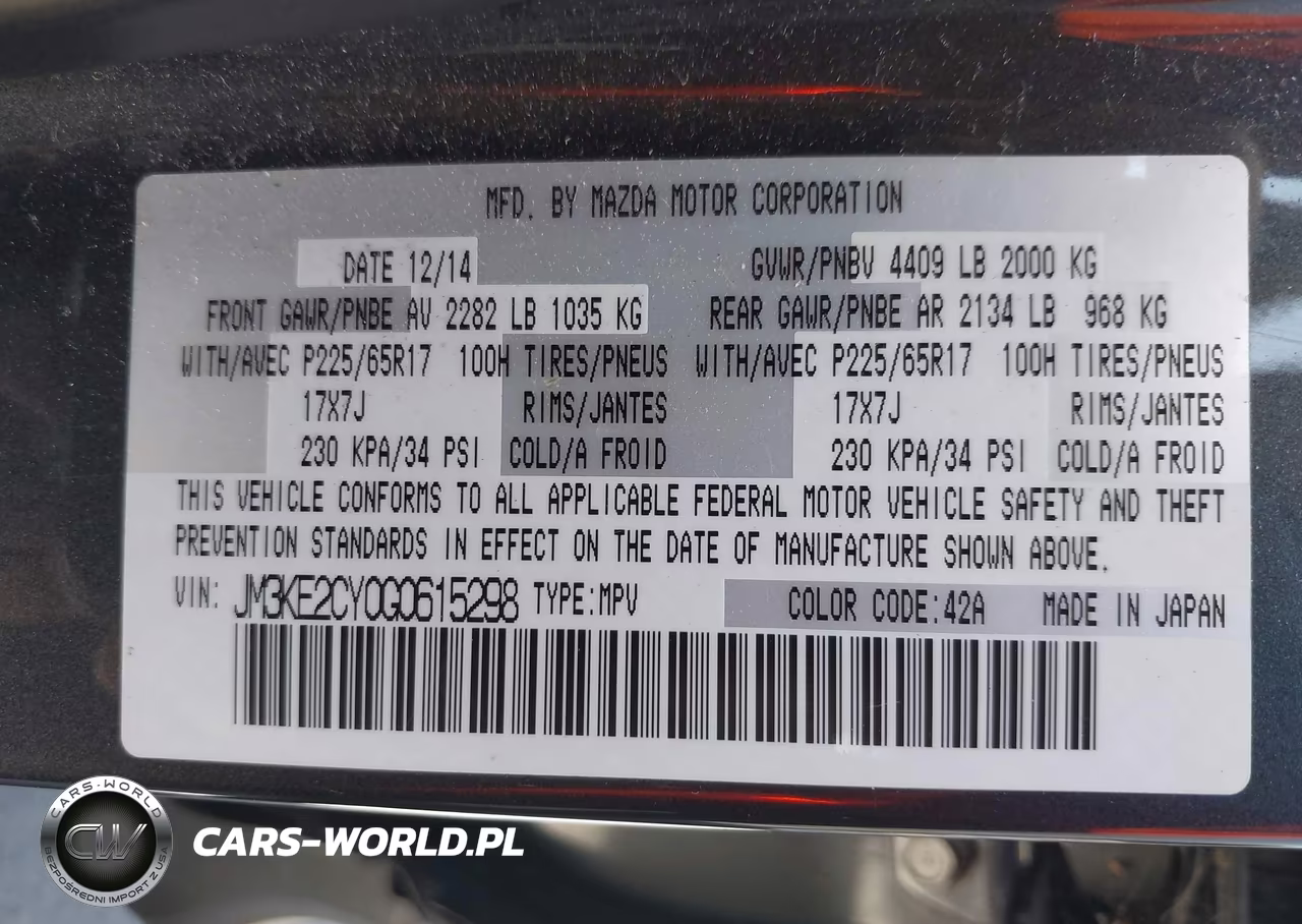 2016 Mazda Cx-5 Touring VIN:JM3KE2CY0G0615298 - 9
