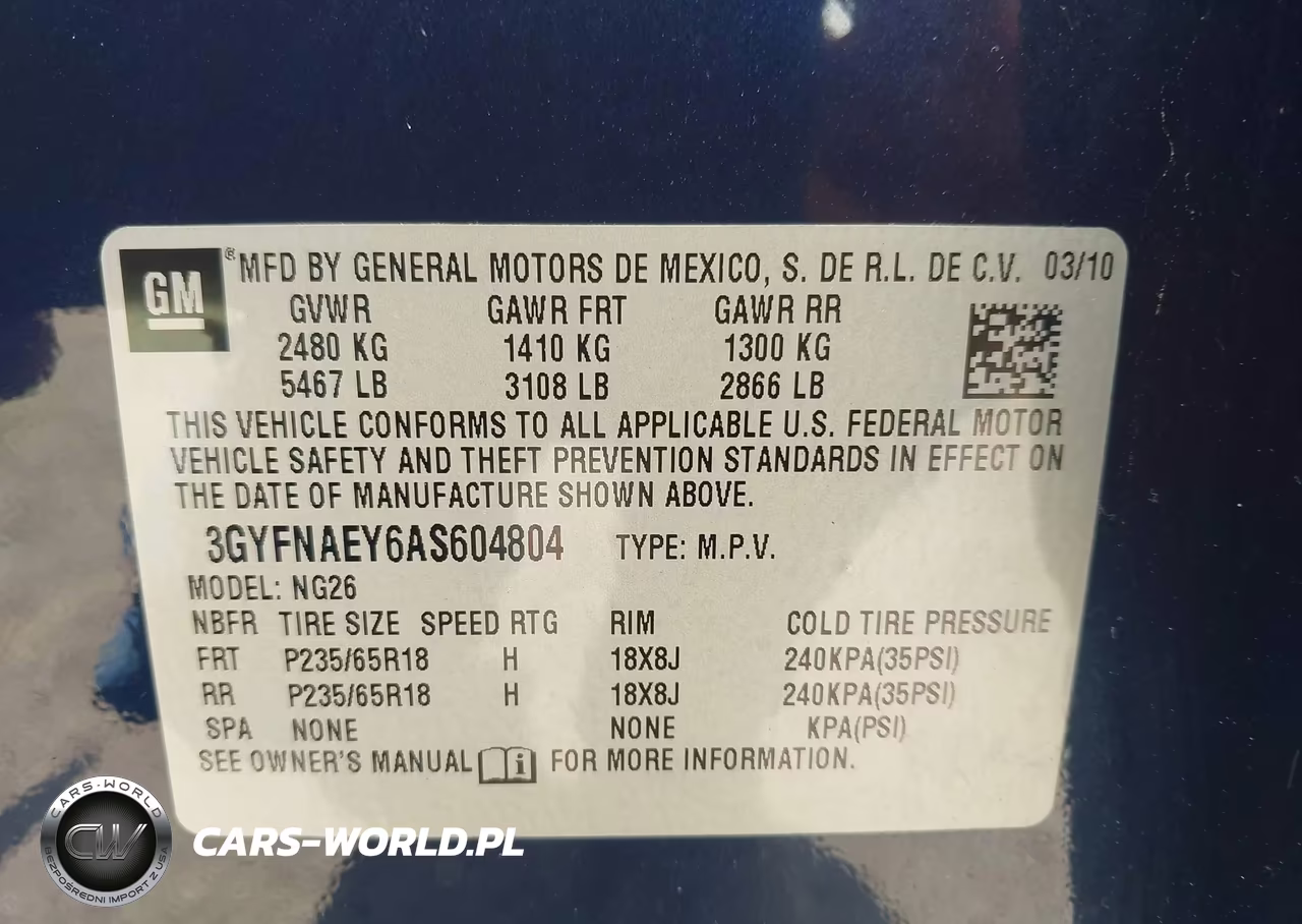 2010 Cadillac Srx Luxury Collection VIN:3GYFNAEY6AS604804 - 9