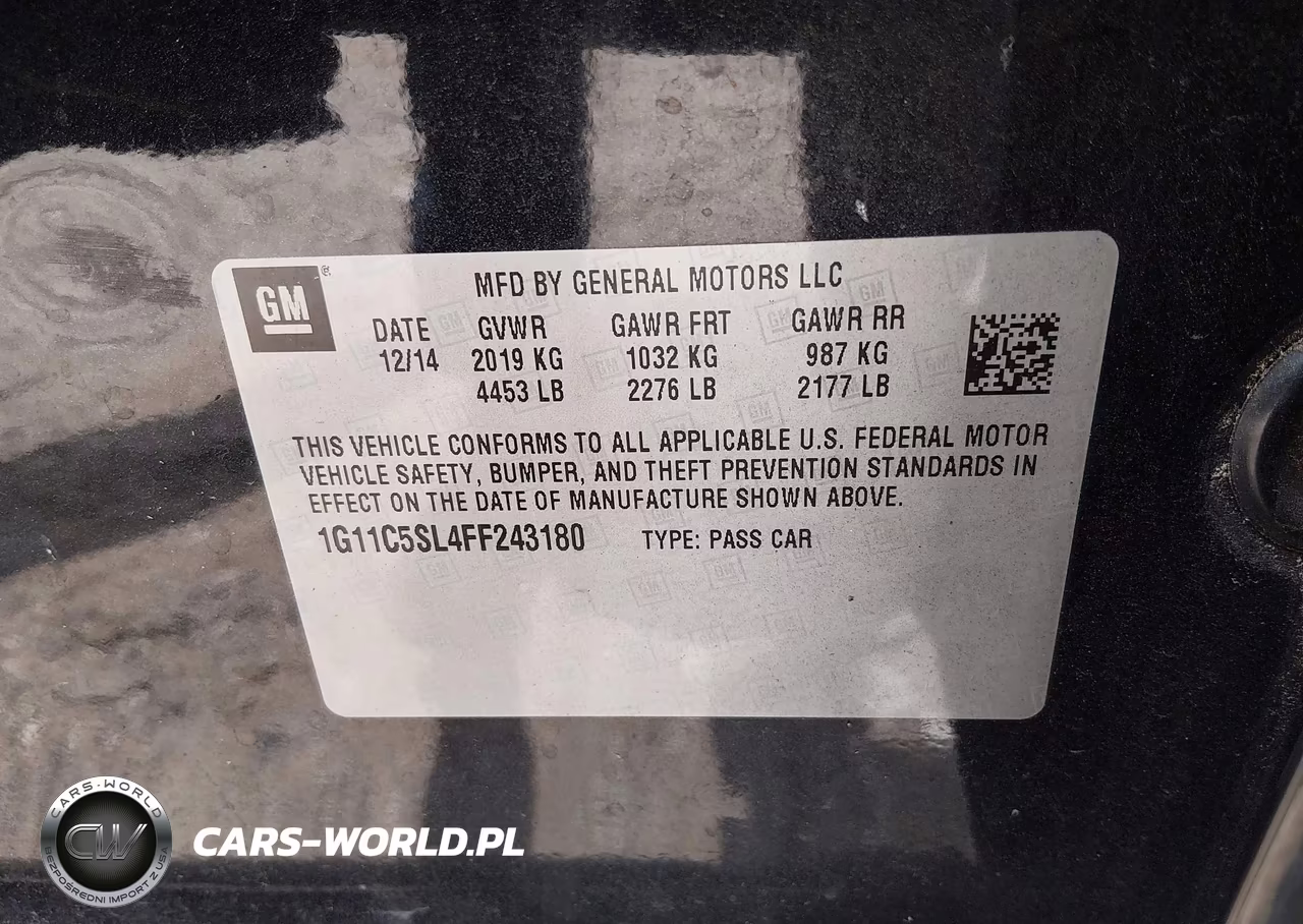 2015 Chevrolet Malibu 1Lt VIN:1G11C5SL4FF243180 - 9