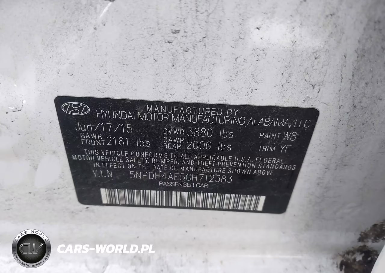 2016 Hyundai Elantra Se VIN:5NPDH4AE5GH712383 - 9