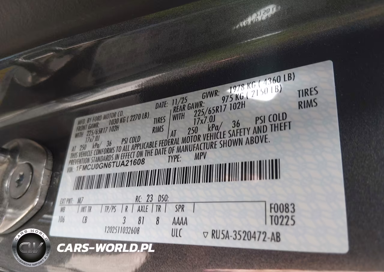 2026 Ford Escape Active VIN:1FMCU0GN6TUA21608 - 9