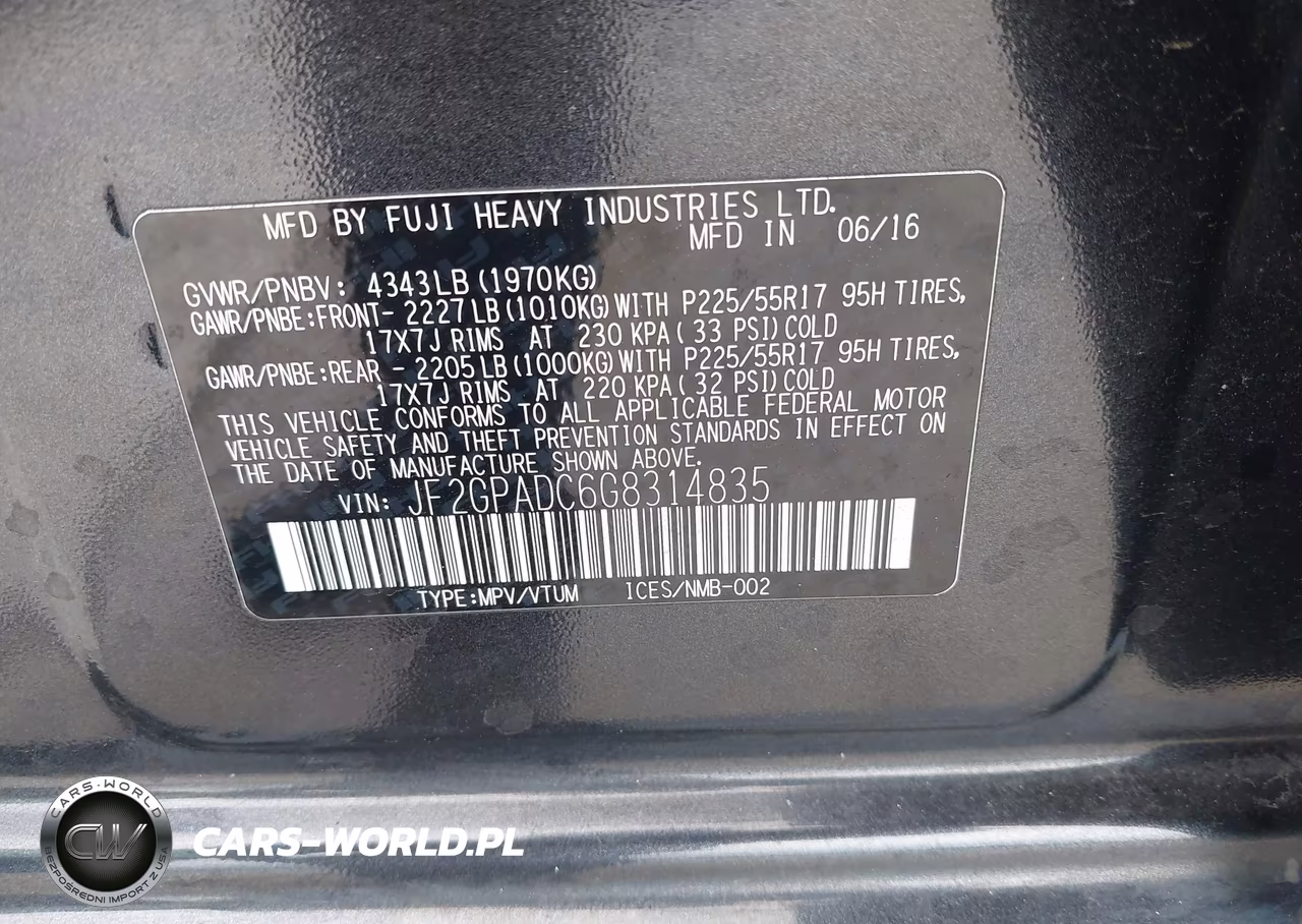 2016 Subaru Crosstrek 2.0I Premium VIN:JF2GPADC6G8314835 - 9