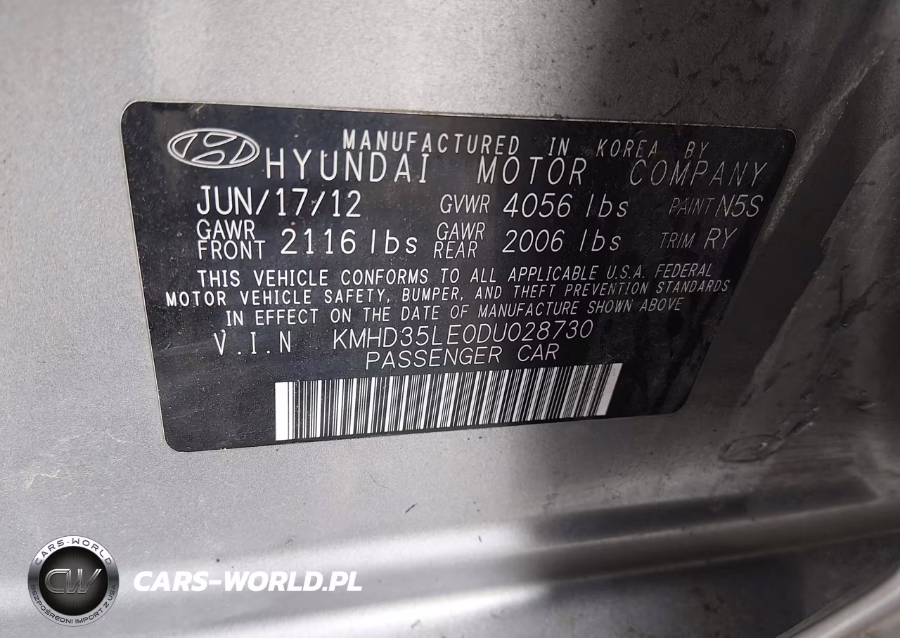 2013 Hyundai Elantra Gt VIN:KMHD35LE0DU028730 - 9