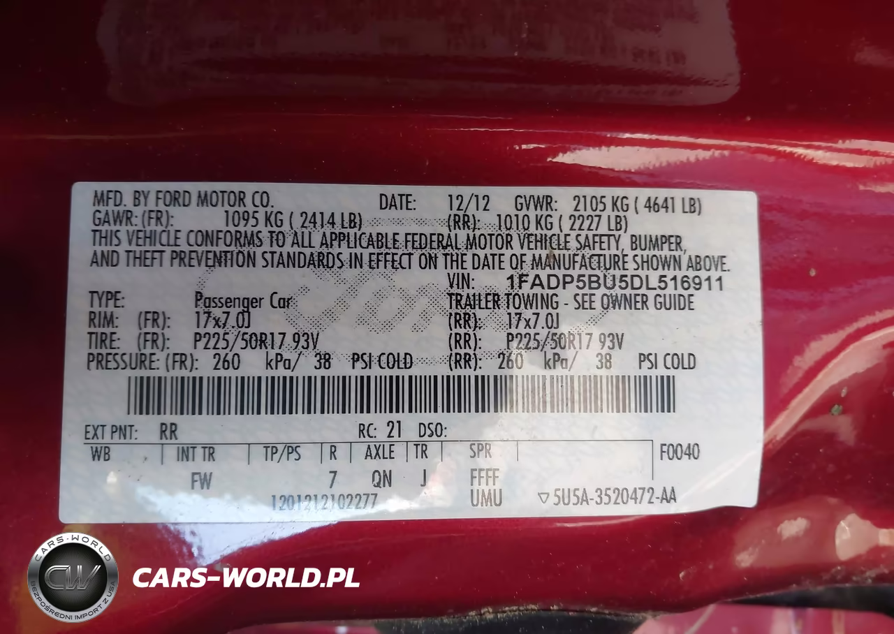 2013 Ford C-Max Hybrid Sel VIN:1FADP5BU5DL516911 - 9