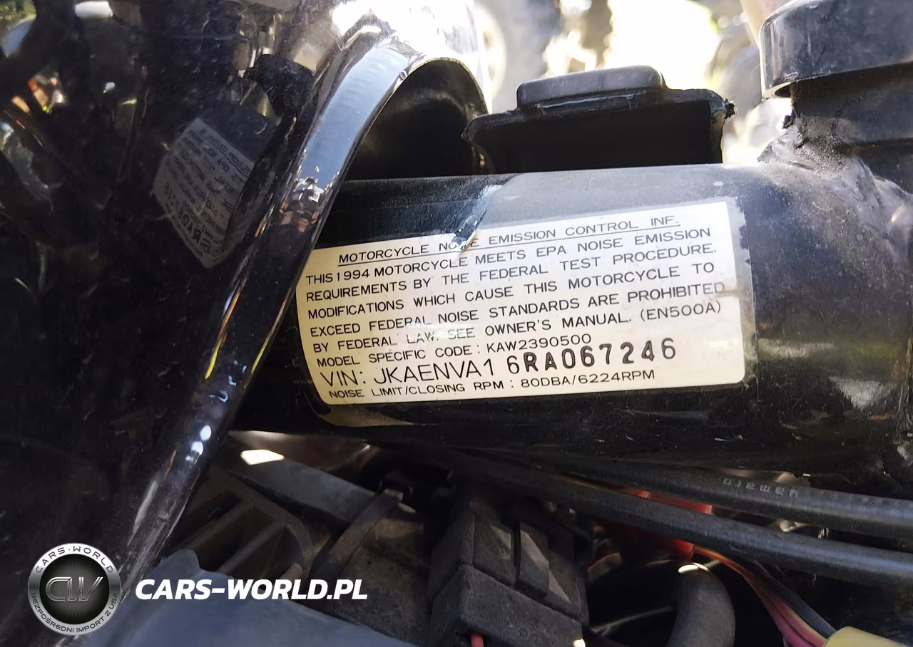 1994 Kawasaki En500 VIN:JKAENVA16RA067246 - 10