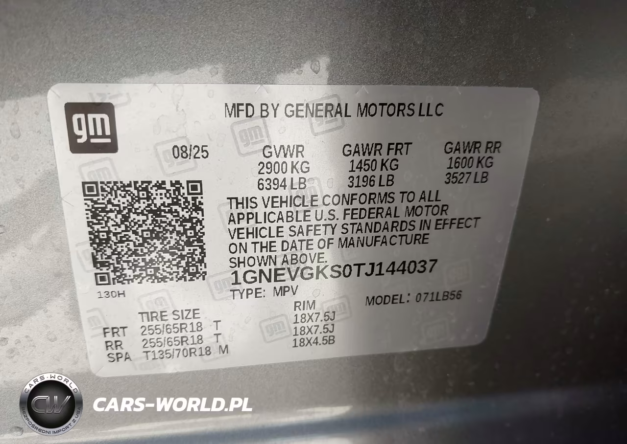 2026 Chevrolet Traverse Awd Lt VIN:1GNEVGKS0TJ144037 - 9