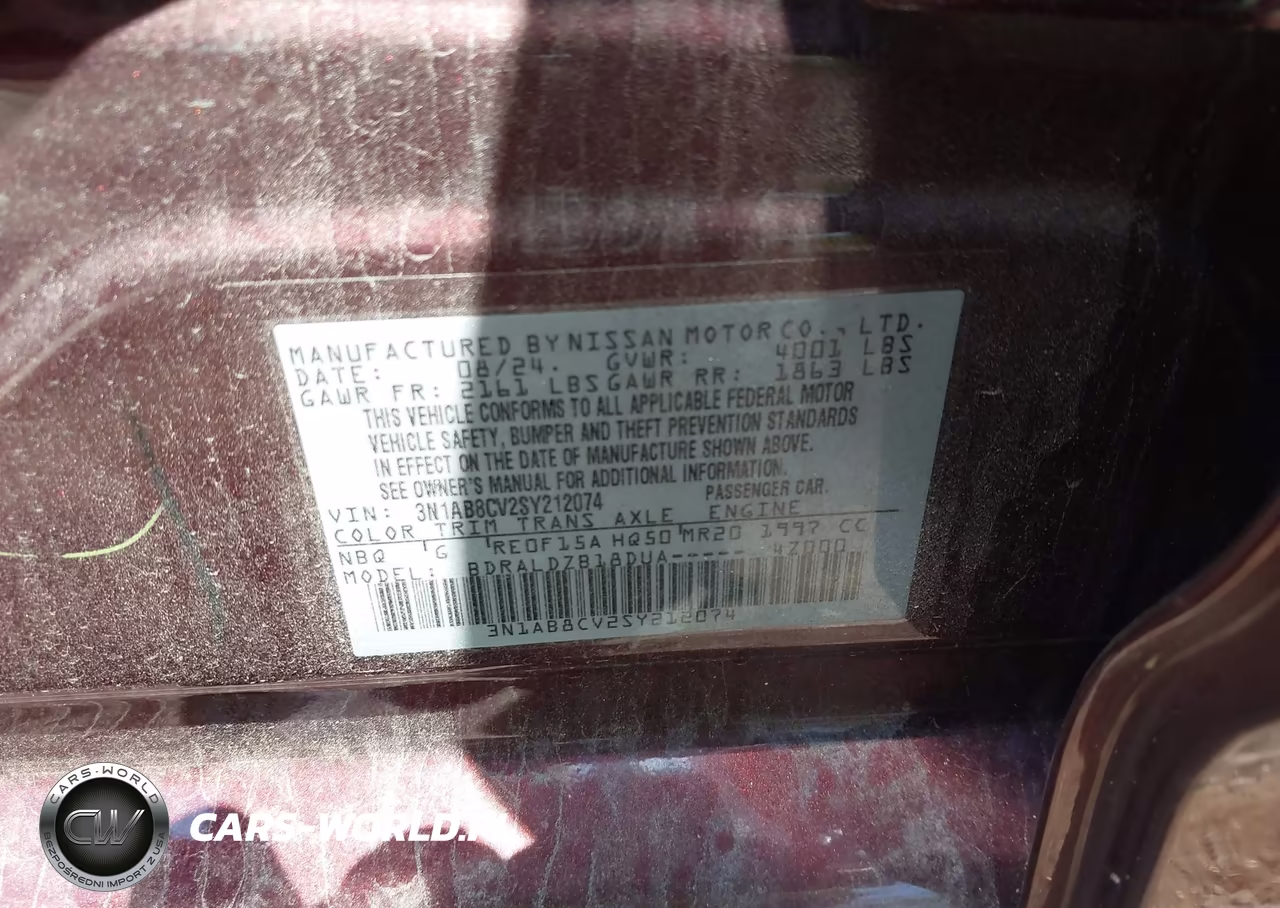2025 Nissan Sentra Sv VIN:3N1AB8CV2SY212074 - 9